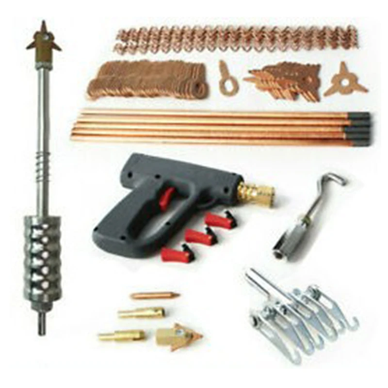Kit d&rsquo;extraction de bosses pour soudeuse par points, soudeur par points, redressage, équipement de débosselage, outils de réparation automobile, 86 pièces/ensemble