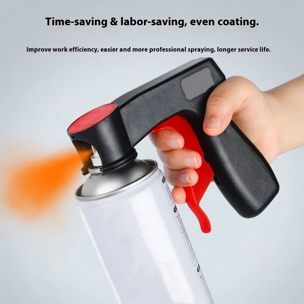 1 Pcs Plastic Portable Spray Paint Handle, Universal Reusable Car Color Changing Film Pasting Self Spraying Hand Spray Gun
