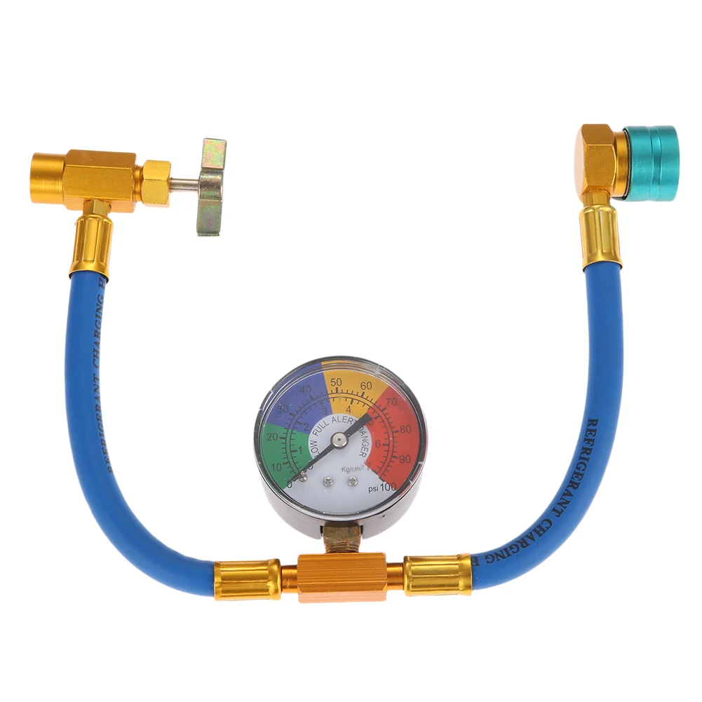 R1234YF tuyau de chargement de réfrigérant de voiture 14mm coupleur rapide côté bas tuyau de Recharge ca recharge de gaz de réfrigérant pour voiture Automobile