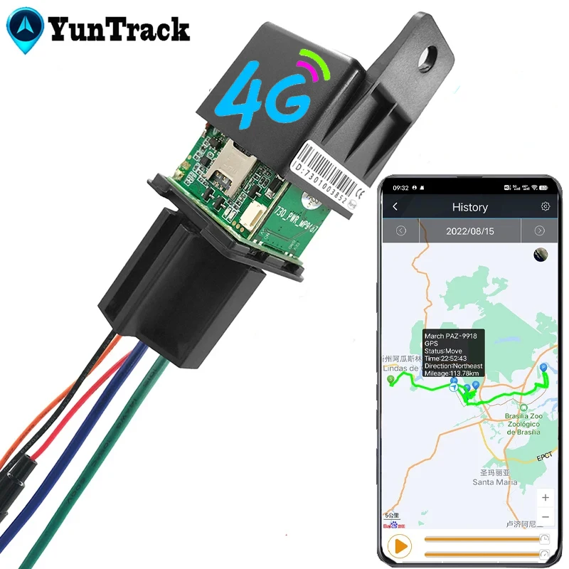 CJ730 Plus relais GPS Tracker voiture camion moto électrique huile coupée 4G localisateur ACC remorqué appel alarme Protection de sécurité