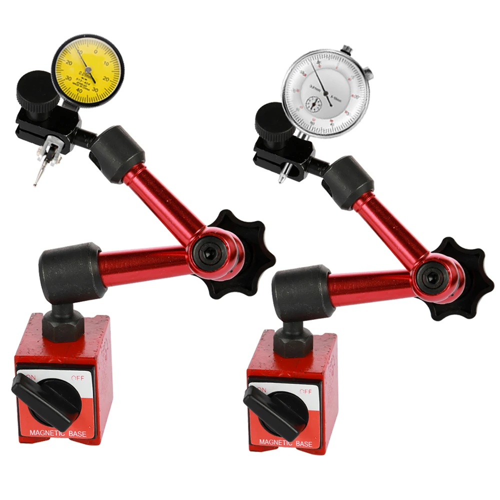 Indicateur à cadran support magnétique jauge d’alésage à cadran support magnétique Base micromètre outils de mesure indicateur de Type d’heure comparateur montre
